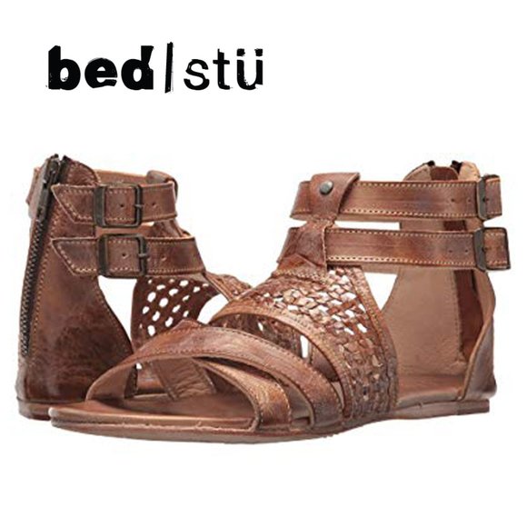 Bed Stu Shoes - Bed|Stü Capriana Tan Mason Leather Scandals 8.5